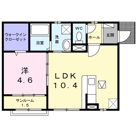 山下駅 徒歩10分 1階の物件間取画像